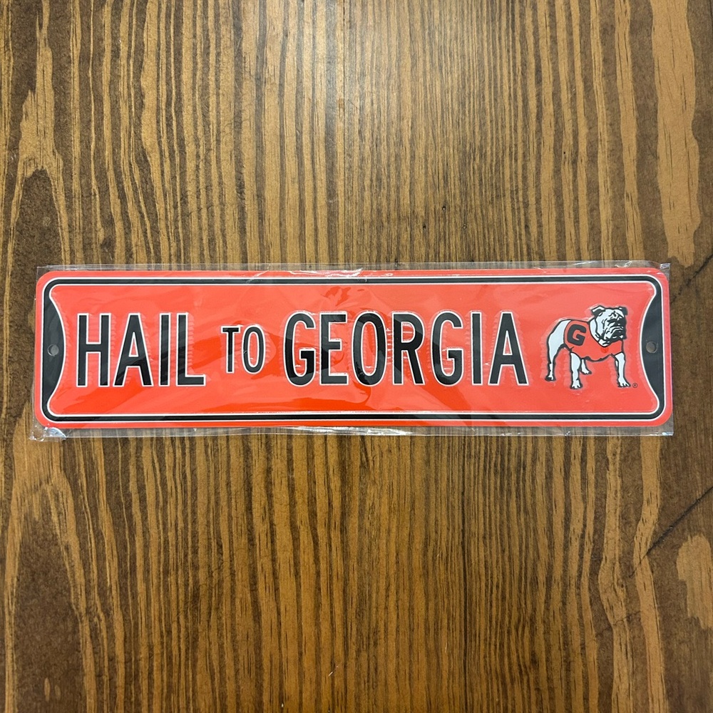 NWT University of Georgia Bulldogs Metal Sign